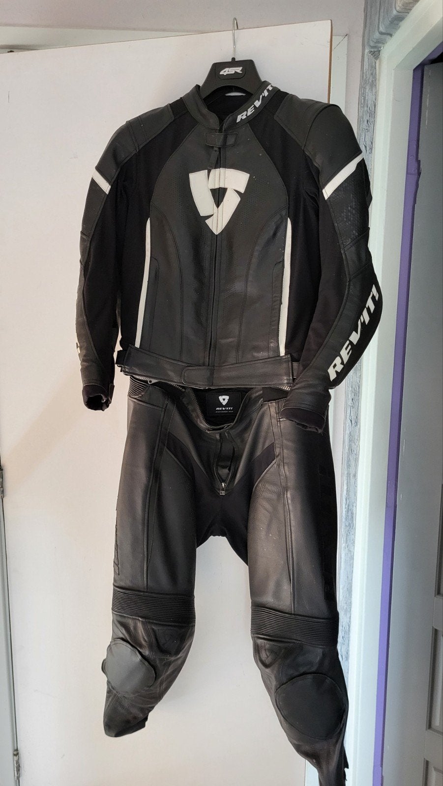Revit Leren Dames Motorpak - Zwart/Wit Maat 42, Motoren, Kleding | Motorkleding, Combipak, Dames, Tweedehands, Ophalen