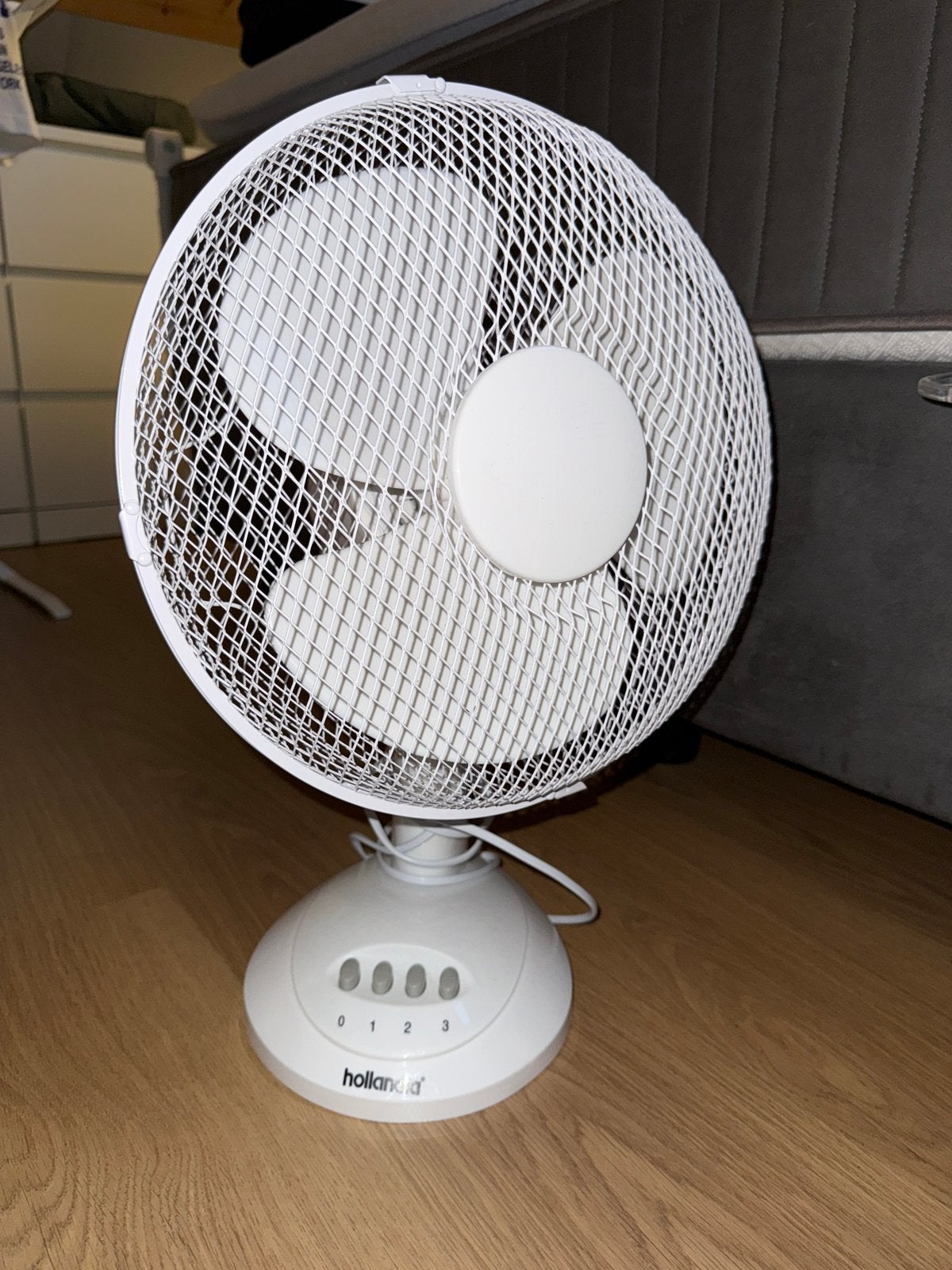 Hollandia Tafelventilator - Wit, 3 snelheden, Ophalen, Gebruikt, Tafelventilator