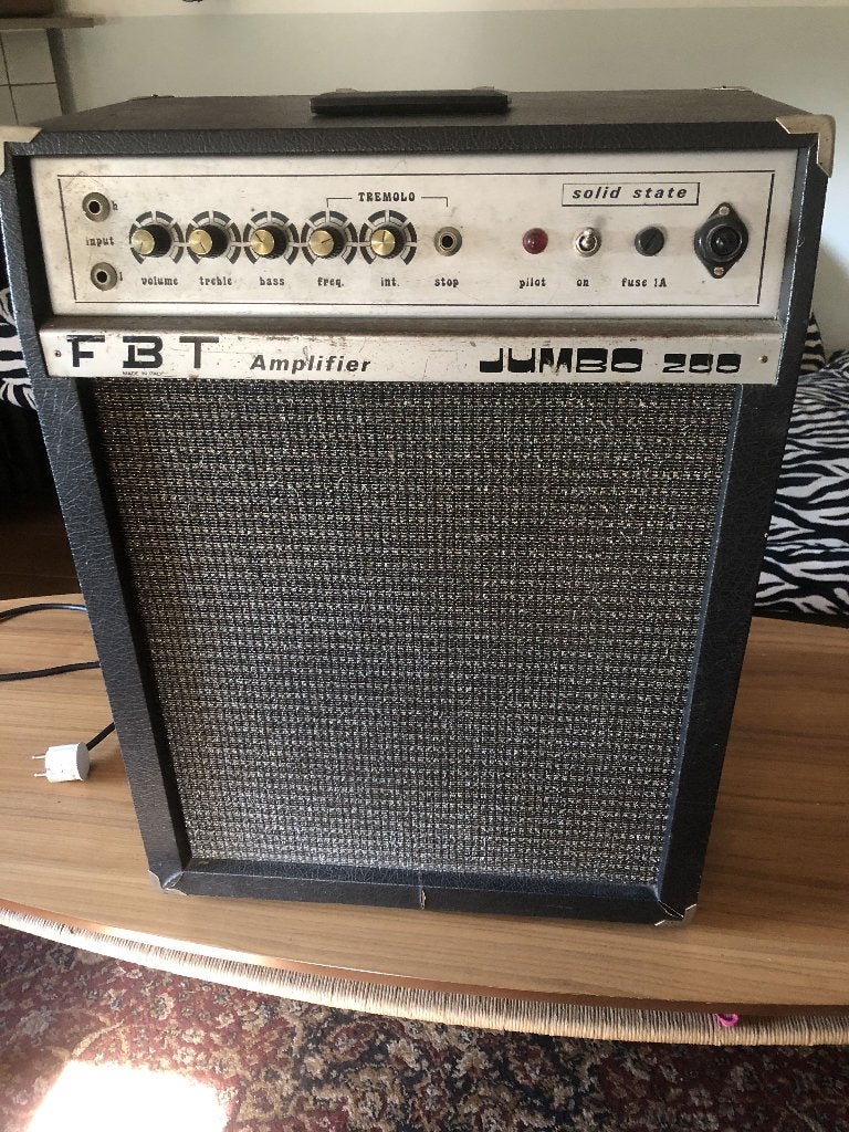 FBT Jumbo 200 Amplifier versterker/basversterker, Ophalen, Gebruikt, Gitaar, Minder dan 50 watt