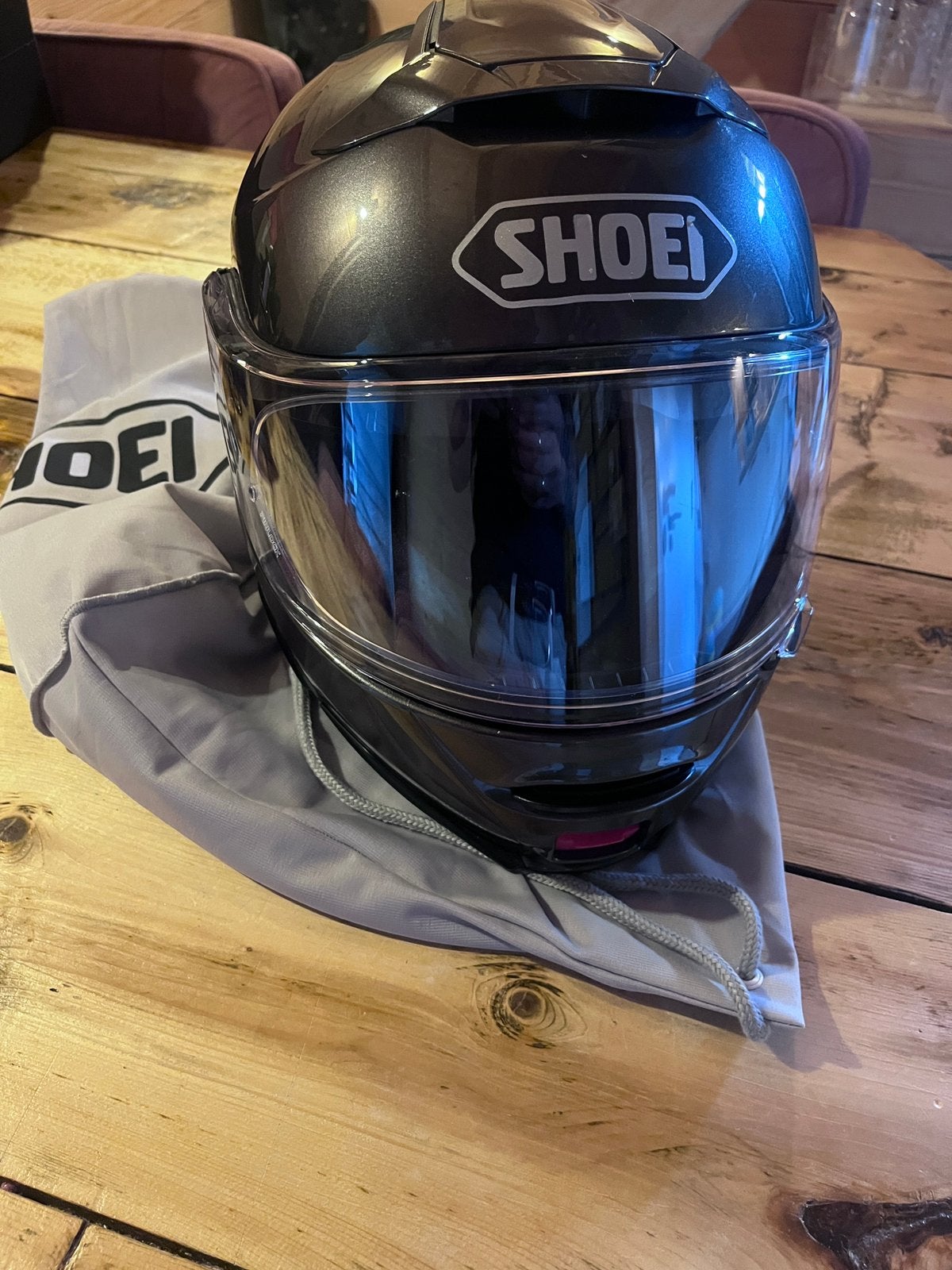 ZGAN Shoei neotec 2 helm maat s9 SENA intercom motorhelm, Motoren, Ophalen of Verzenden, Tweedehands, Systeemhelm, Shoei