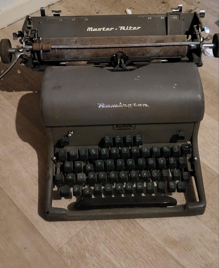 Vintage oude typemachine Remington Master-Riter, jaren 50., Ophalen, Gebruikt