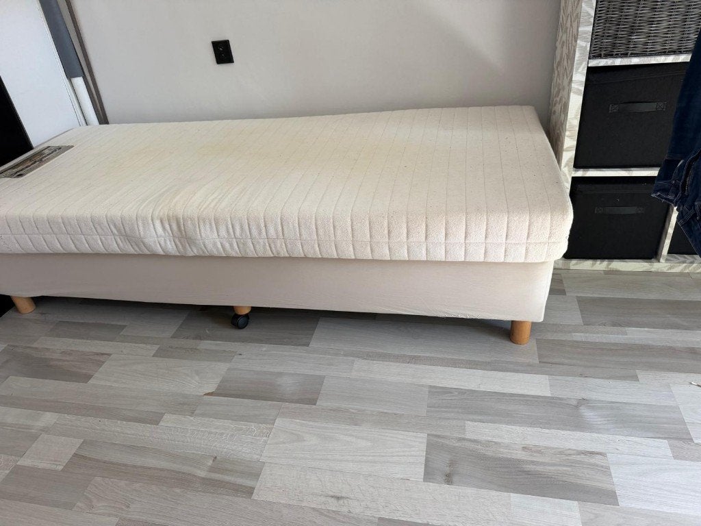 Boxspring (gratis), Ophalen, Gebruikt, 90 cm, Eenpersoons