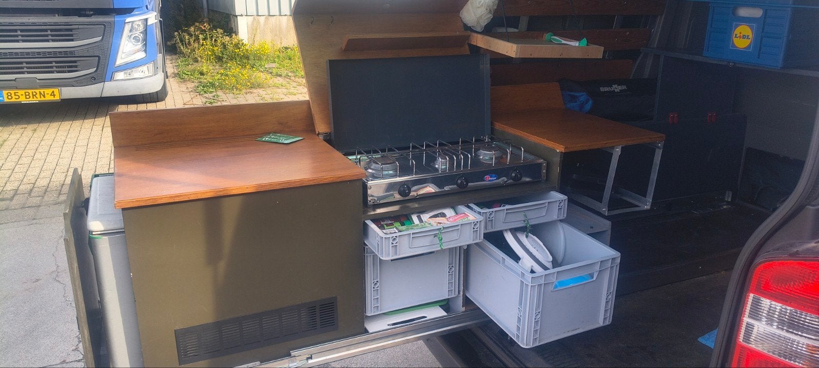 camping keuken, Ophalen, Gebruikt