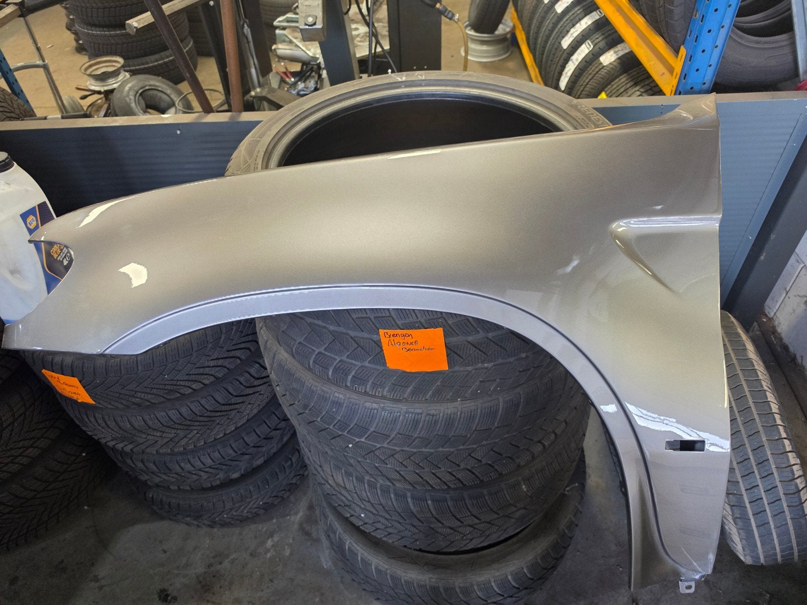 Rechter zijscherm bmw x5 e53 in de kleur sterling grey, Ophalen of Verzenden, Achter, BMW, Spatbord