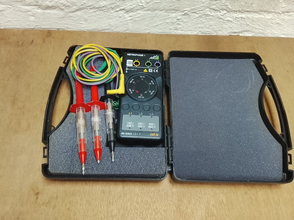Gossen draaiveldrichtingsindicator Metraphase 1 100-690V, Verzenden, Zo goed als nieuw, Multimeter