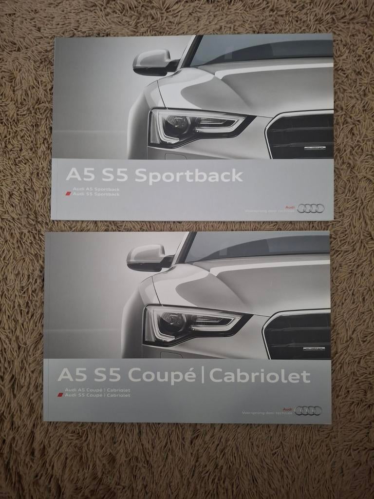 2x autofolder Audi A5/S5 Sportback/coupe/cabrio, Verzenden, Zo goed als nieuw, Audi