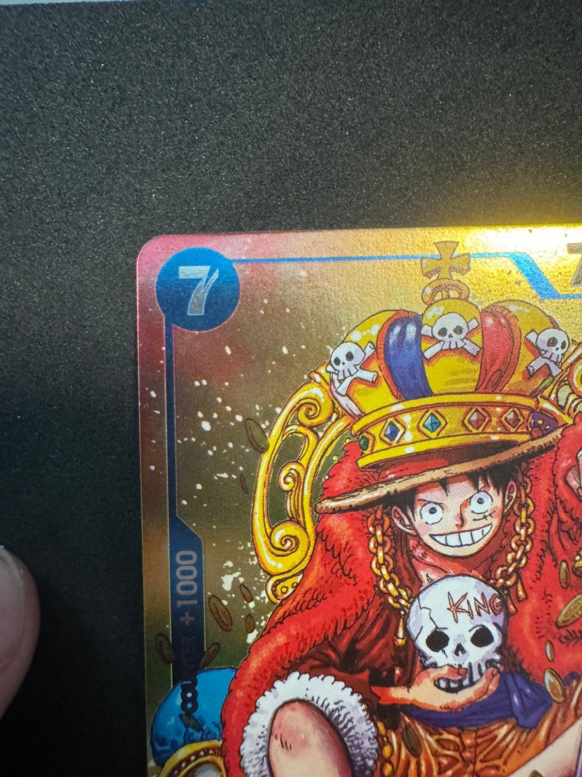 Monkey d luffy promo v2 foil versie, Ophalen of Verzenden, Zo goed als nieuw, Foil