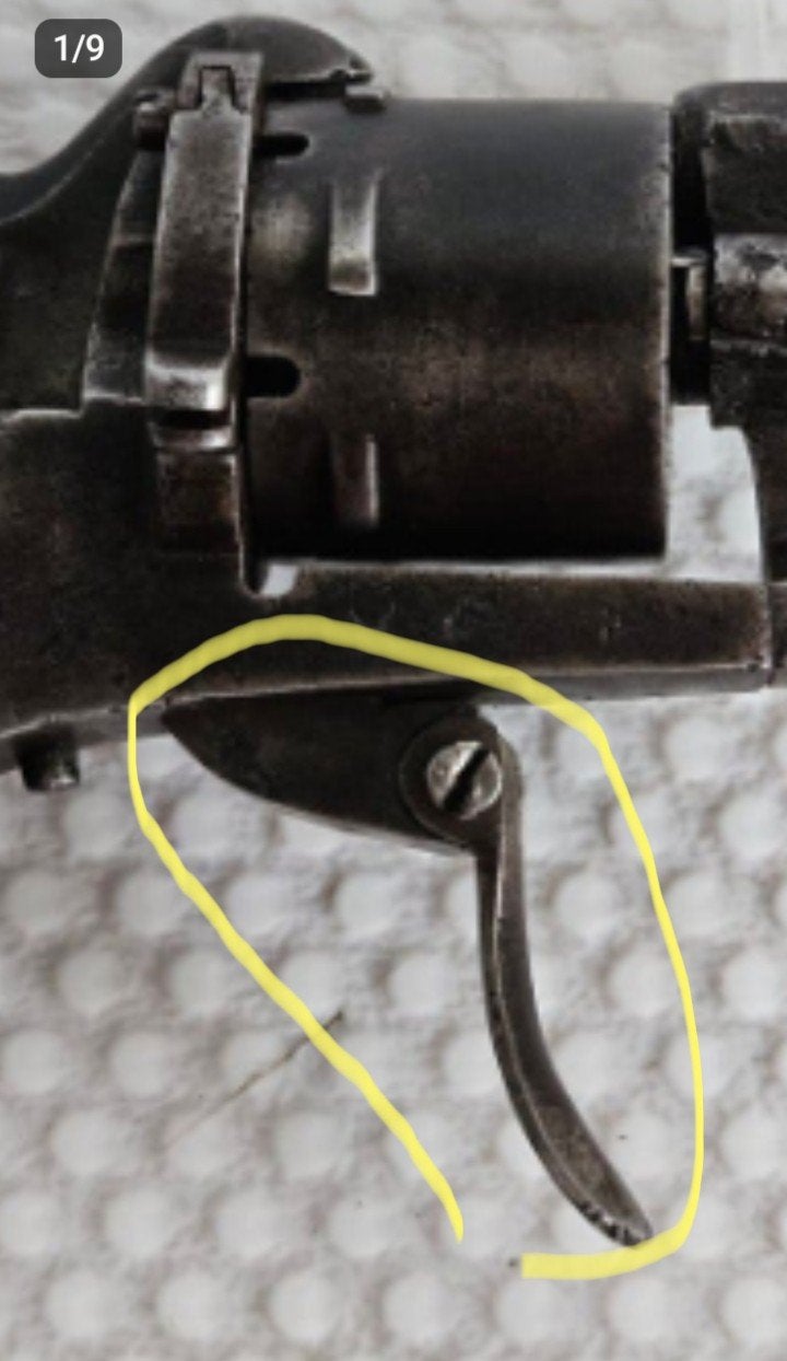 GEZOCHT: Onderdelen Percussie Penvuur Revolver (ca. 1870), Antiek en Kunst, Ophalen of Verzenden