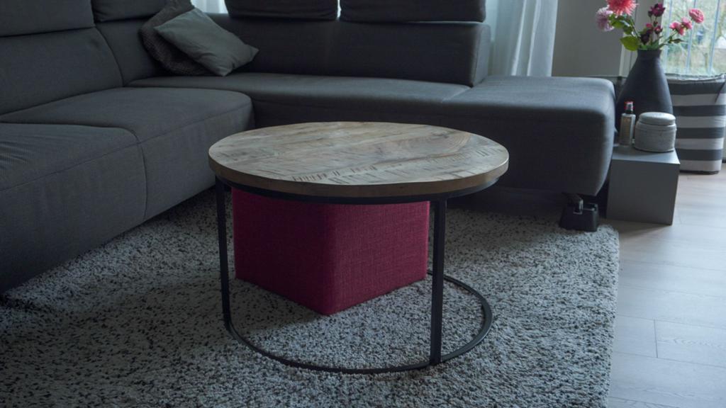 Salontafel., Huis en Inrichting, Tafels | Salontafels, Ophalen, 100 tot 150 cm, 50 tot 75 cm, Rond