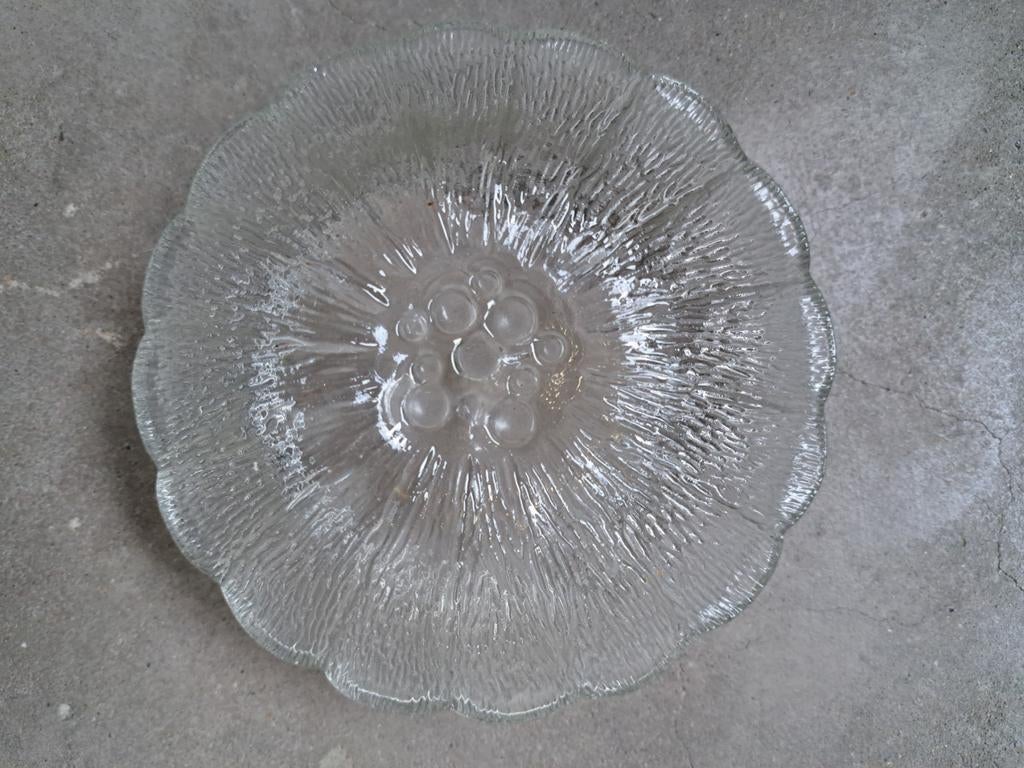 Glazen Glashütte Limburg Space Age wand/plafondlamp jaren 60, Huis en Inrichting, Ophalen of Verzenden, Zo goed als nieuw, Glas