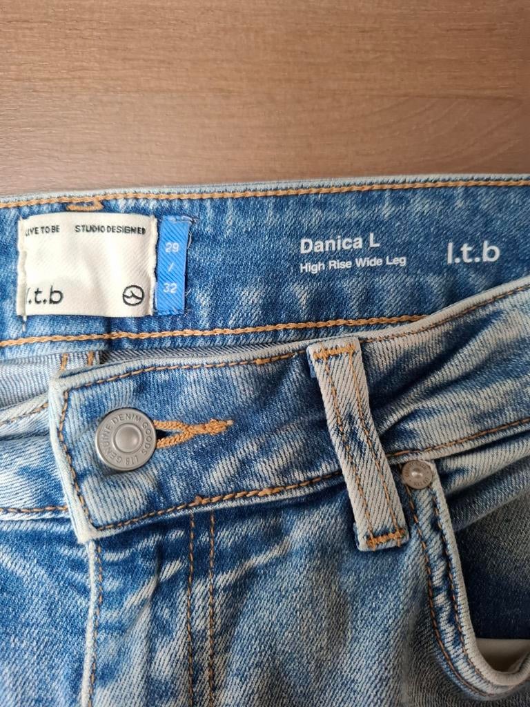 ITB Danica L High Rise Wide Leg jeans, Blauw, Maat 42/44 (L), Nieuw, Ophalen of Verzenden