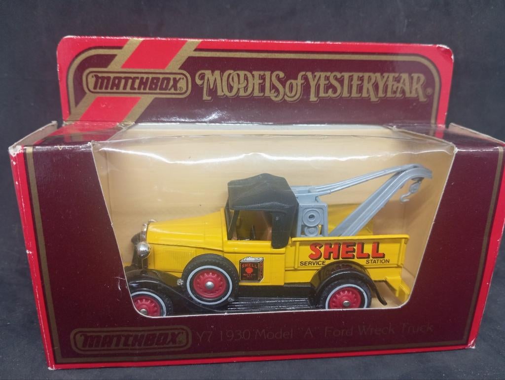Matchbox Models of Yesteryear Y-7 1930 Ford Wreck Truck, Ophalen of Verzenden, Zo goed als nieuw, Bus of Vrachtwagen