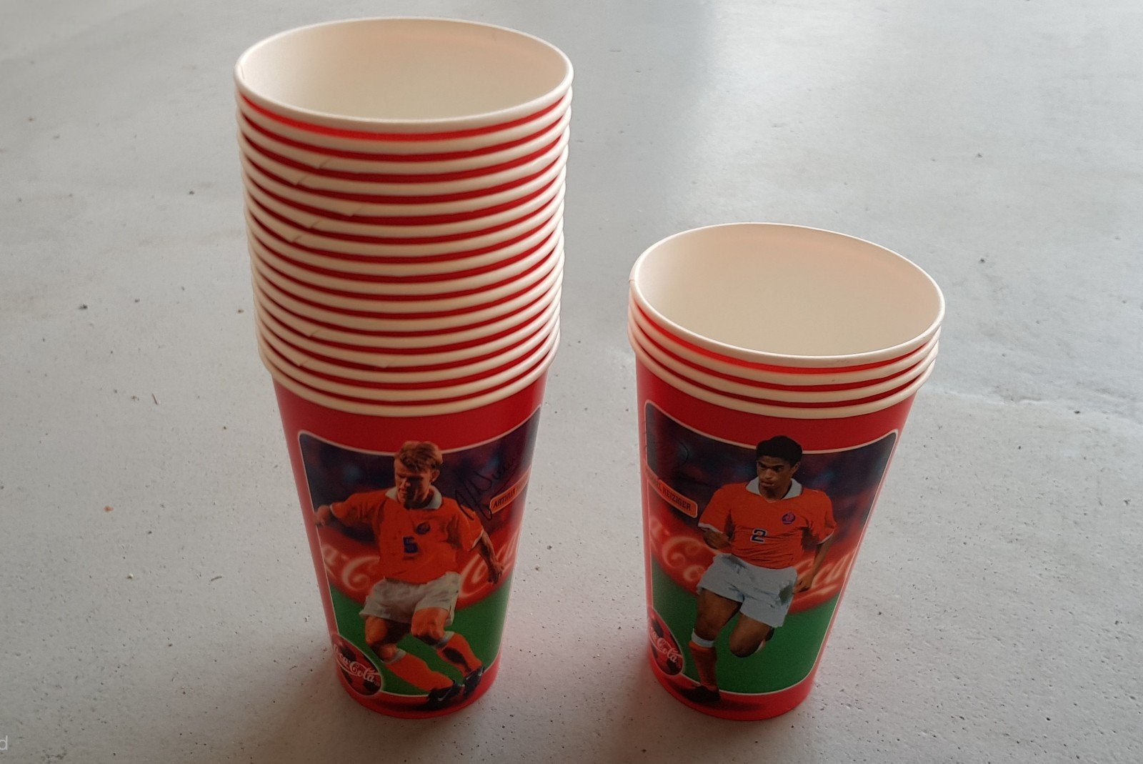 Originele, kartonnen Coca-Cola drinkbekers / WK / oranje, Verzamelen, Ophalen of Verzenden, Nieuw, Gebruiksvoorwerp
