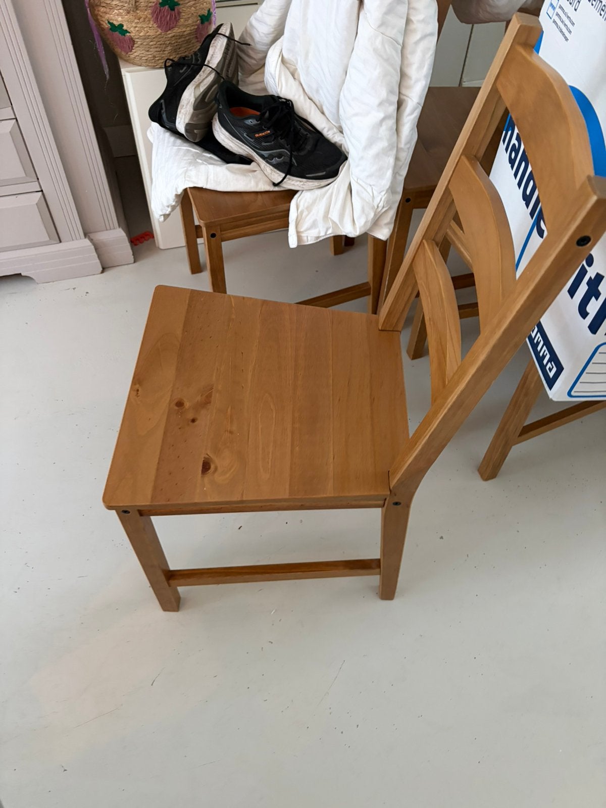 Tafel en stoelen set, Ophalen, Gebruikt, Bruin, Vier