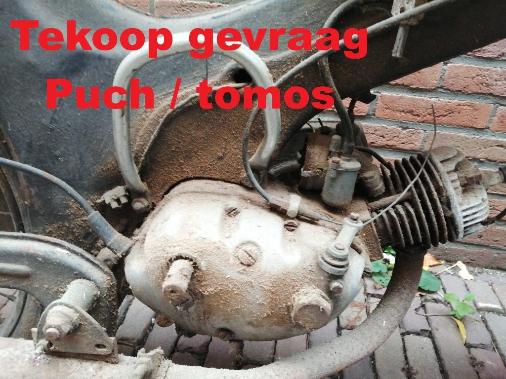 Gezocht Puch en tomos bromfietsen en onderdelen, Fietsen en Brommers, Brommeronderdelen | Oldtimers, Ophalen, Gebruikt, Overige merken