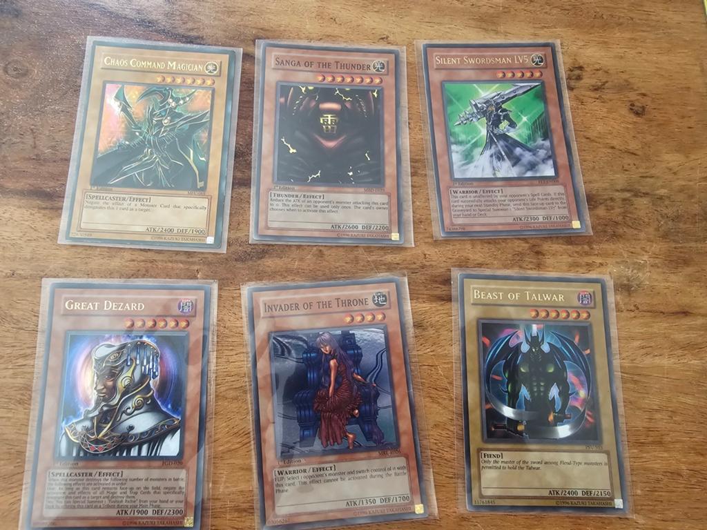 6 kaarten Yu-gi-Oh!, Ophalen of Verzenden, Meerdere kaarten