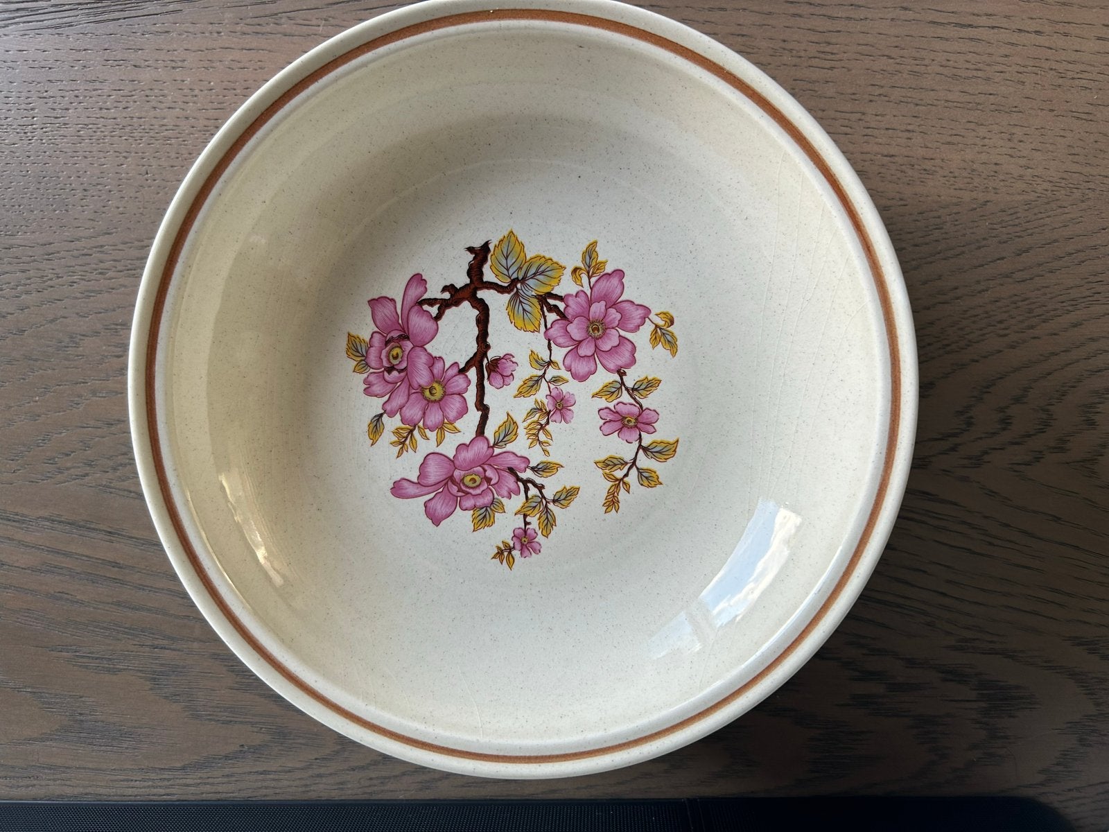6 Vintage Gien soepborden met bloemendecor (set van 2), Huis en Inrichting, Gebruikt, Overige merken, Vintage, Ophalen of Verzenden