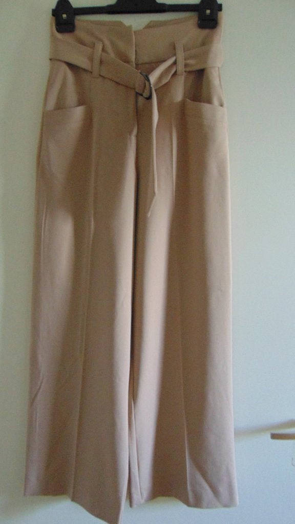 Nieuwe Anna van Toor licht beige pantalon wide leg fit 36, Anna van Toor, Verzenden, Beige, Nieuw