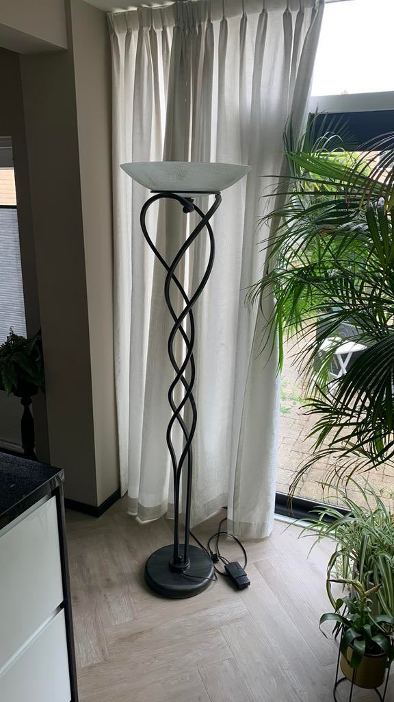 Mooie staande Schemerlamp met Dimmer, Ophalen, Gebruikt, 100 tot 150 cm, Glas
