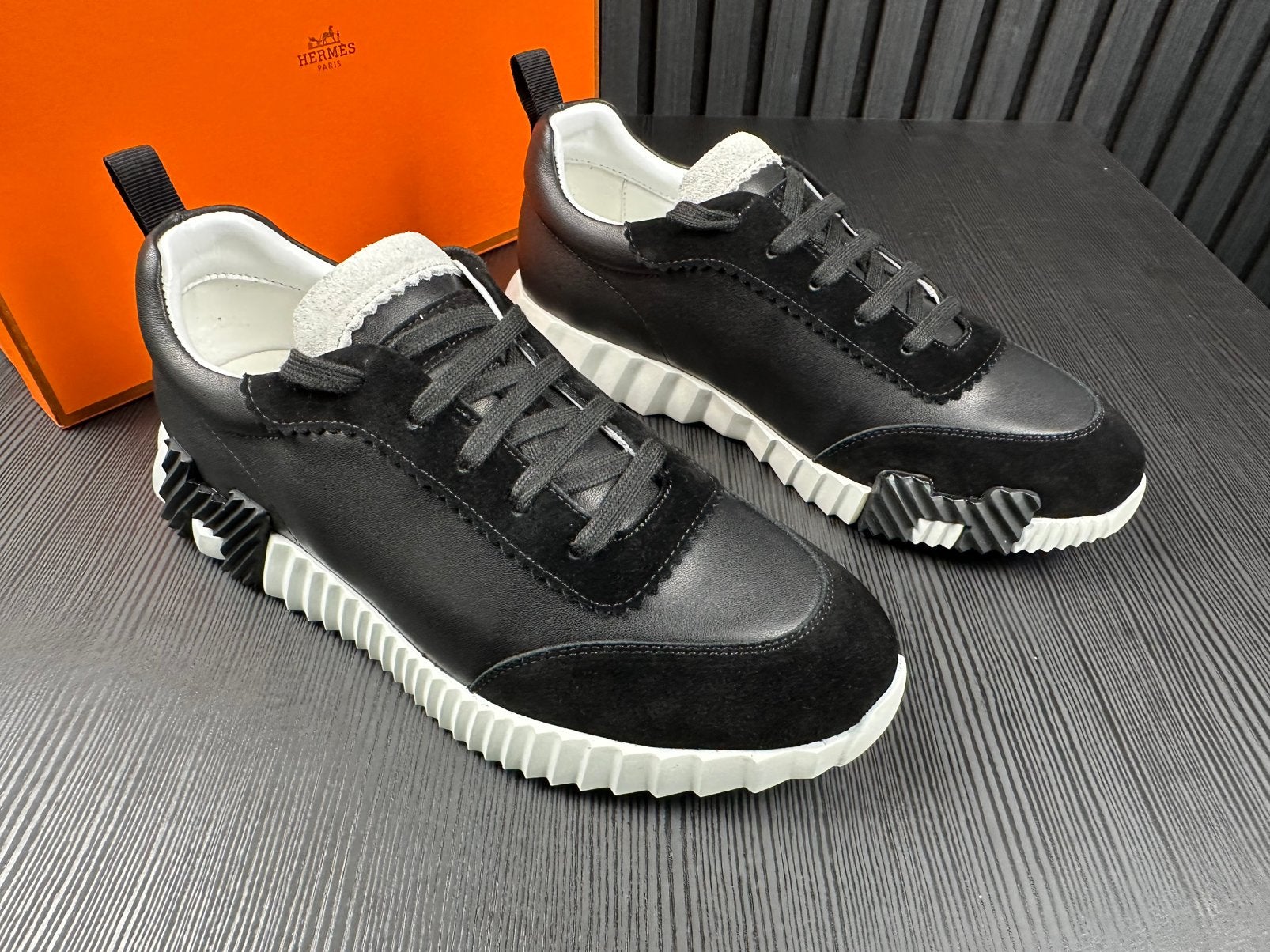 Bouncing Schoenen - Zwart Leer - Maat 39-46, Kleding | Heren, Ophalen of Verzenden, Zwart, Sneakers of Gympen
