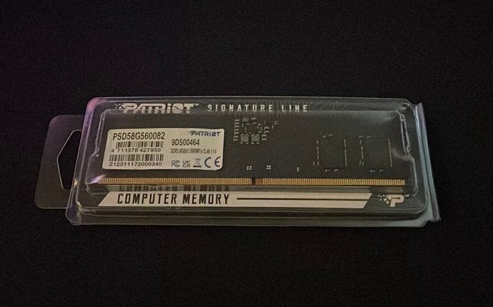 Patriot signatureline DDR5 8GB 5600 cl46 ram geheugen., Computers en Software, Ophalen of Verzenden, Zo goed als nieuw, Desktop