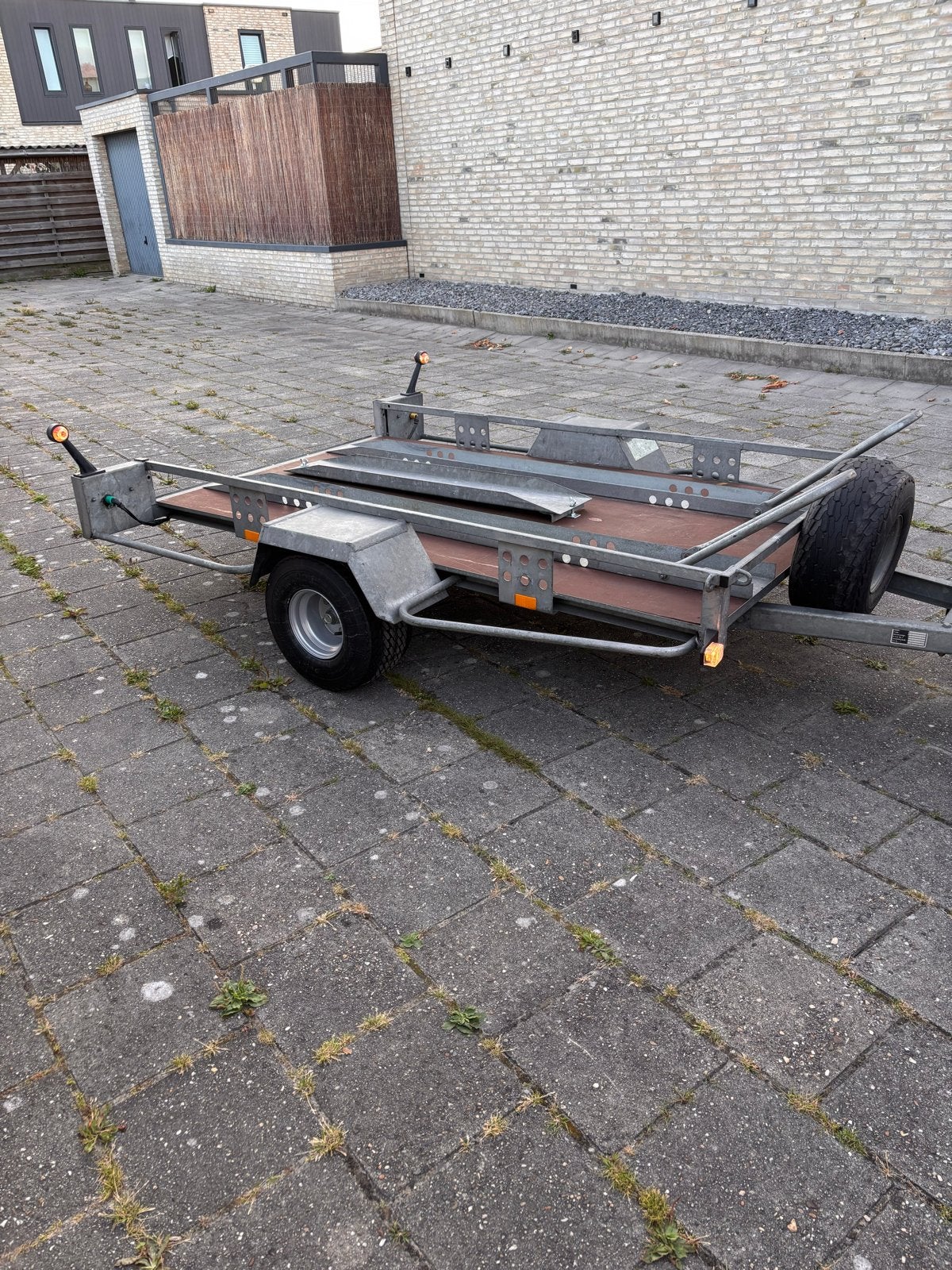 Motor/brommer Aanhangwagen met reservewiel, Ophalen, Gebruikt