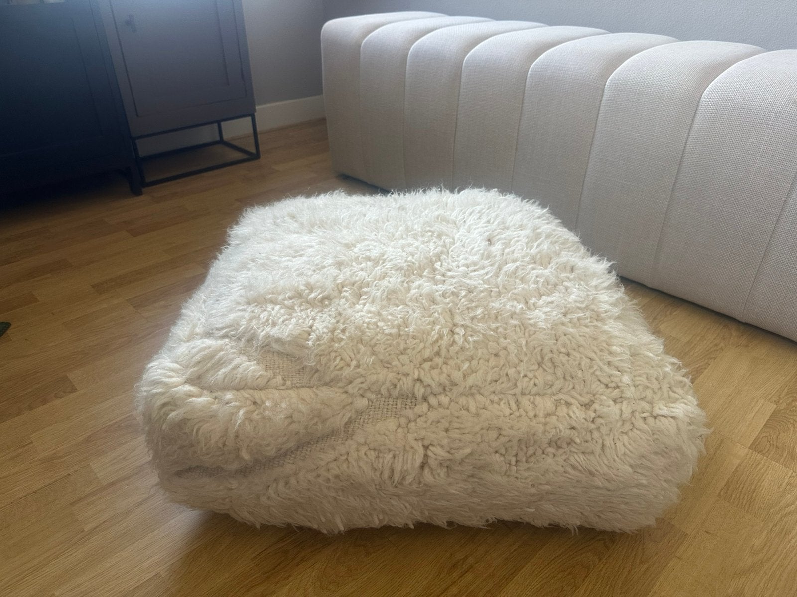 Poef Beni wol en katoen inclusief vulling, Ophalen, Zo goed als nieuw, Overige materialen, 50 tot 75 cm