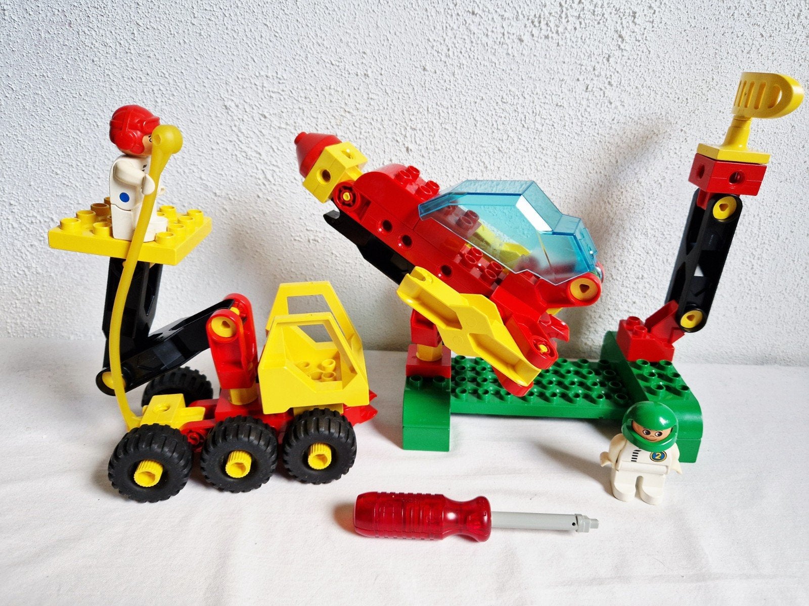 Technisch Duplo Toolo 2945 space centre ruimtestation raket, Kinderen en Baby's, Ophalen of Verzenden, Gebruikt, Duplo