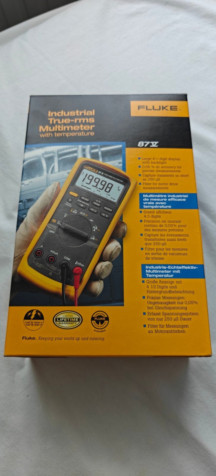Fluke 87V Industrial True RMS Multimeter, Ophalen of Verzenden, Nieuw, Multimeter