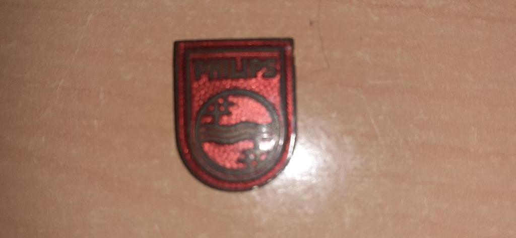 Metalen Philips logo buizenradio ca 14x18 mm2, Antiek en Kunst, Antiek | Tv's en Audio, Ophalen of Verzenden
