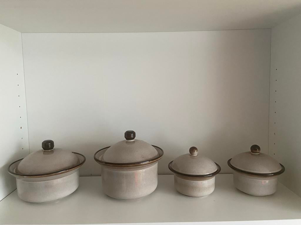 Potten Schalen West Germany - Potterie De Driehoek stijl, Gebruikt, Ophalen of Verzenden, Schaal of Schalen, Overige stijlen
