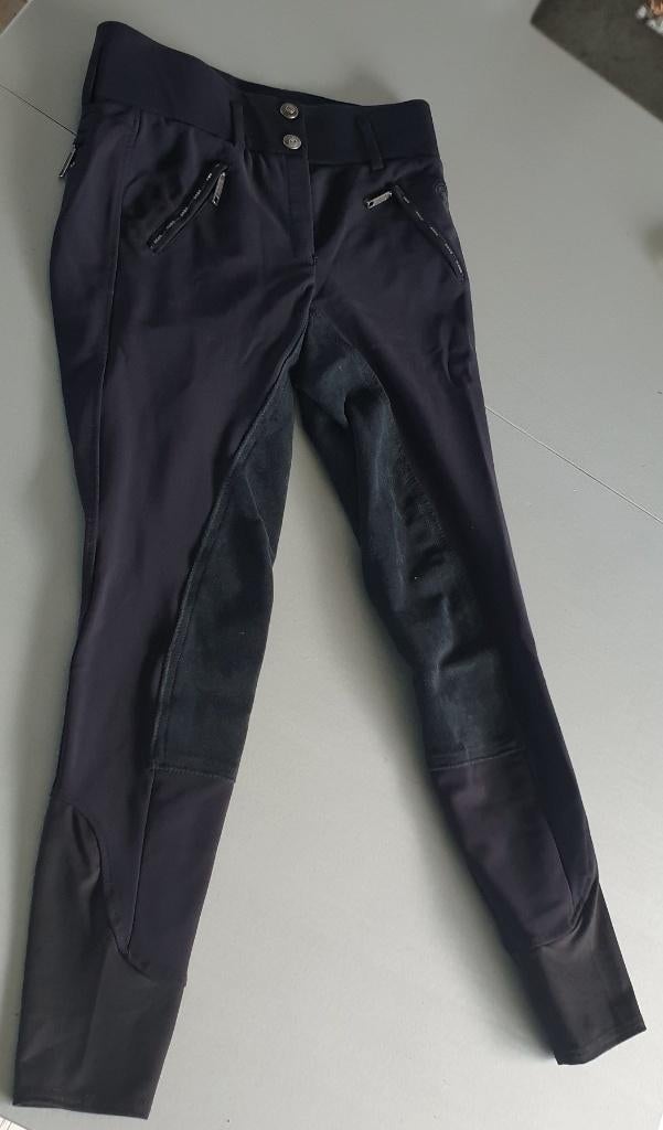 Zwarte Anky rijbroek met suede zitvlak, maat 38, Dieren en Toebehoren, Paardrijkleding, Zo goed als nieuw, Kinderen, Dressuur