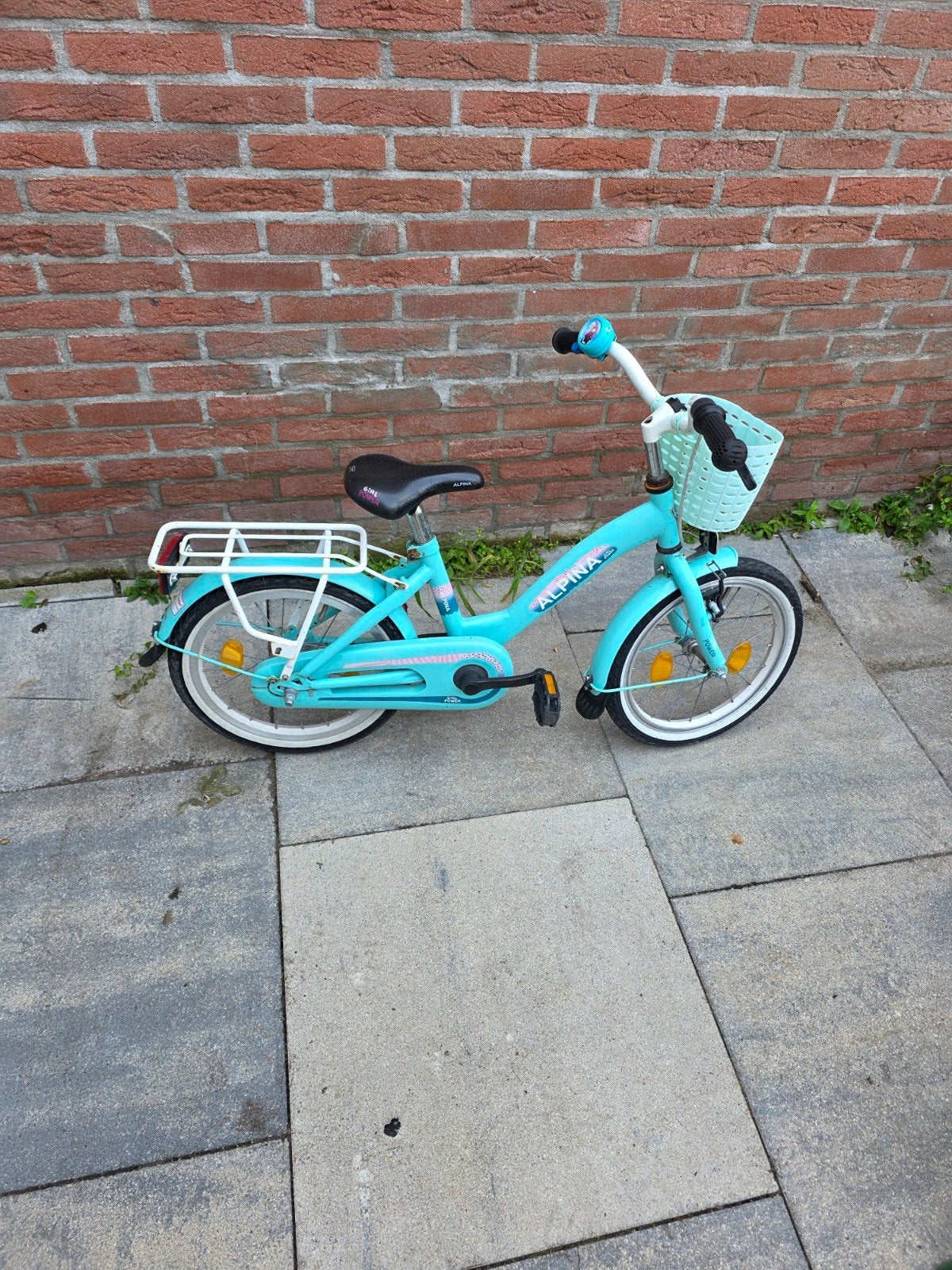 Alpina kinderfiets 16 inch - Zo goed als nieuw, Fietsen en Brommers, Ophalen, Terugtraprem, Alpina, Minder dan 16 inch