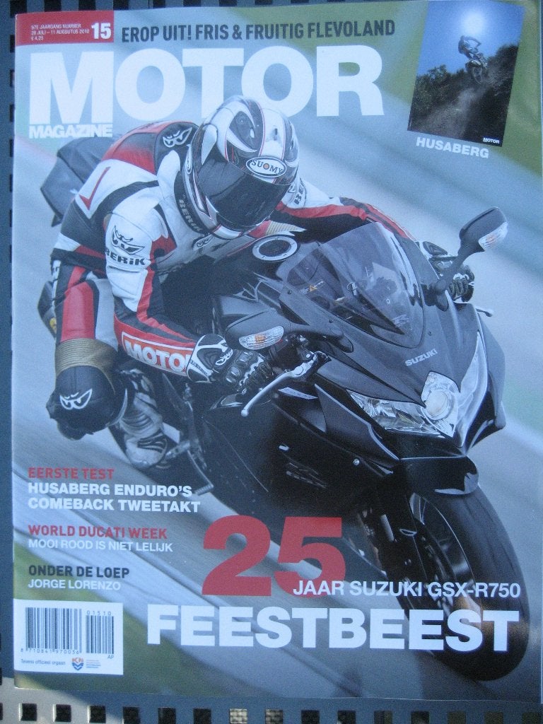 Motor magazine nr. 15 2010 25 jaar Suzuki GSX-R750 BMW R69, Ophalen of Verzenden, Nieuw, Motoren