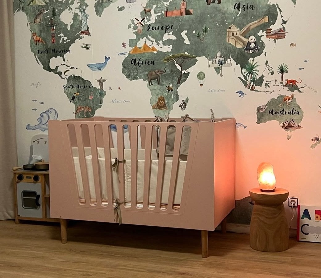 Done by Deer Kinderbed - Roze, Kinderen en Baby's, Ophalen, Gebruikt, 70 tot 85 cm, 140 tot 160 cm