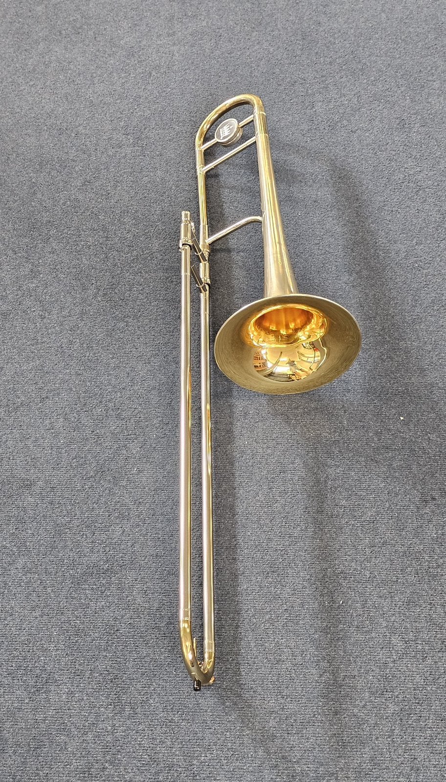 King 4B Silver Sonorous Sterling Large Bore Tenor Trombone, Ophalen, Gebruikt, Tenor, Met koffer