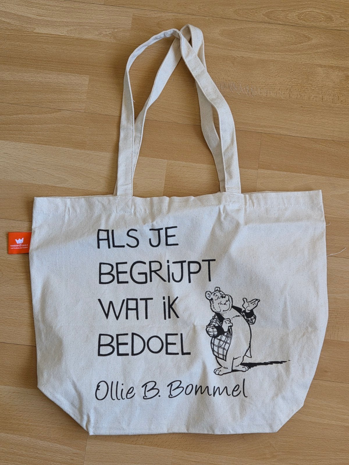 Ollie B. Bommel tas - "Als je begrijpt wat ik bedoel", Ophalen of Verzenden, Zo goed als nieuw, Wit, Shopper