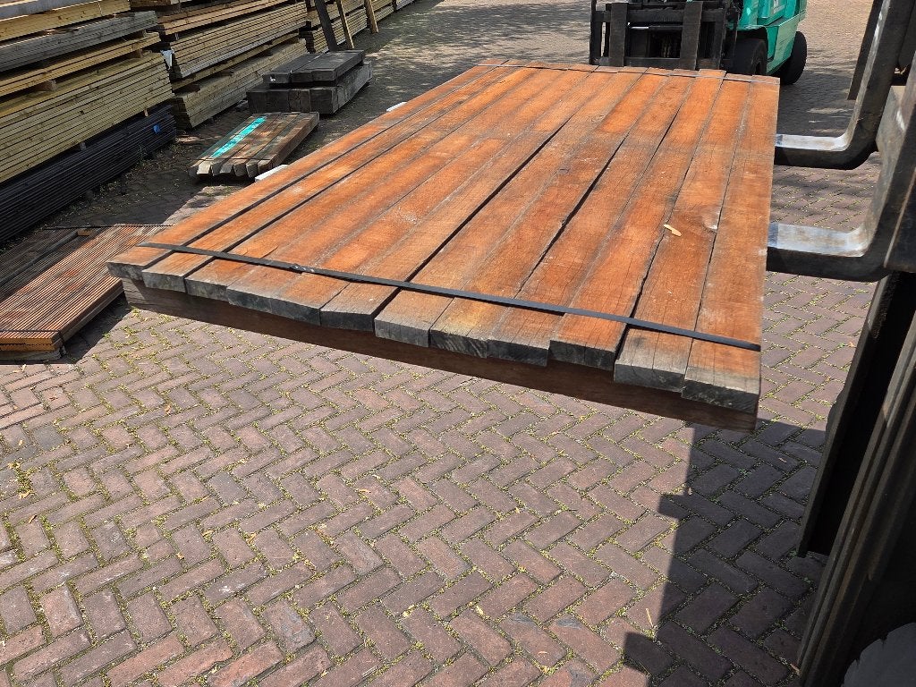 12 Hardhouten planken / latten 1.80 m lang - nr: HP171, Ophalen, Planken, Nieuw, Hardhout