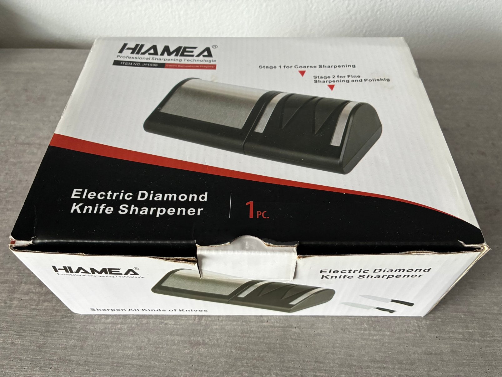 Elektrische Messenslijper | Hiamea, Ophalen of Verzenden, Gebruikt