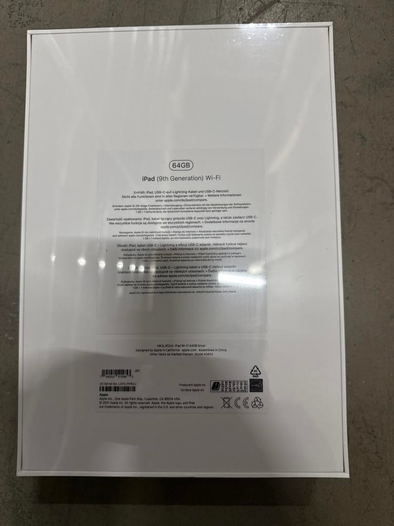Apple iPad (9e generatie) Wi-Fi 64GB Zilver Nieuw in doos, Computers en Software, Apple iPads, 10 inch, Apple iPad, Nieuw, Ophalen of Verzenden