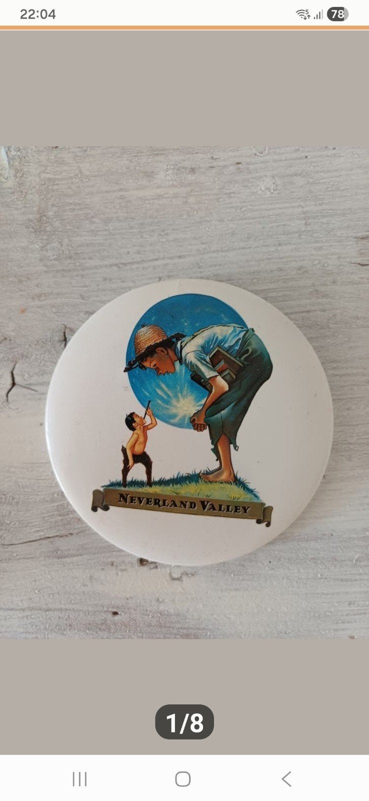Michael Jackson Neverland pin button Michael Jackson jas, Ophalen of Verzenden, Zo goed als nieuw, Kleding