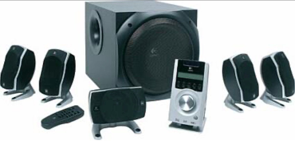 Logitech Z-5500 5.1 speakerset, Computers en Software, Pc speakers, Ophalen, Zo goed als nieuw, Audiokanaal 5.1