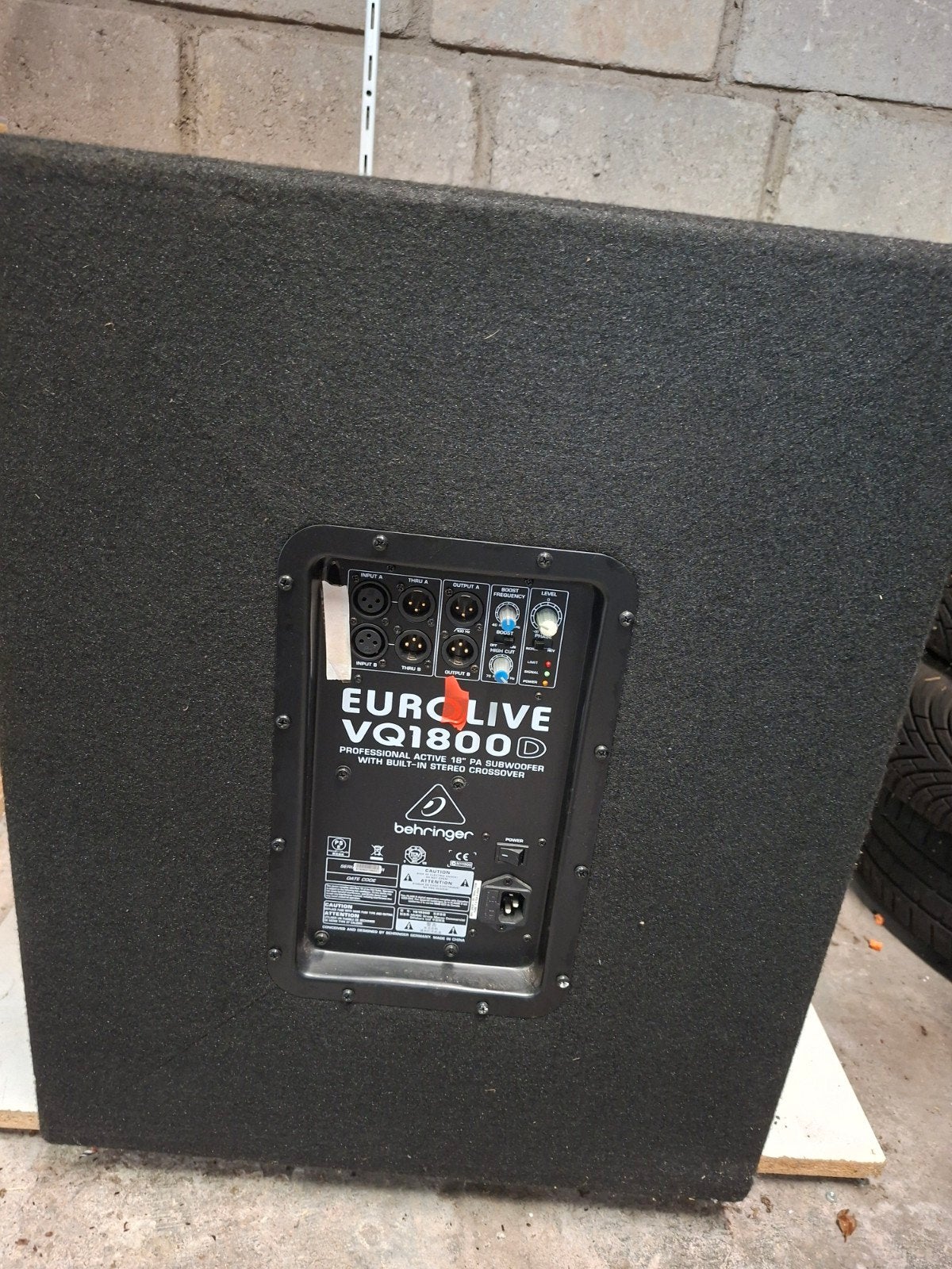 Behringer Eurolive B1220 Pro Passieve PA Speaker, Audio, Tv en Foto, Vloerstaande luidspreker, Gebruikt, Inclusief kabels, Ophalen