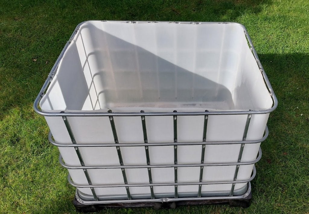 Open top IBC, ideaal voor opslag zaagafval of als hooibak, Ophalen, Gebruikt, 100 cm of meer, 60 cm of meer