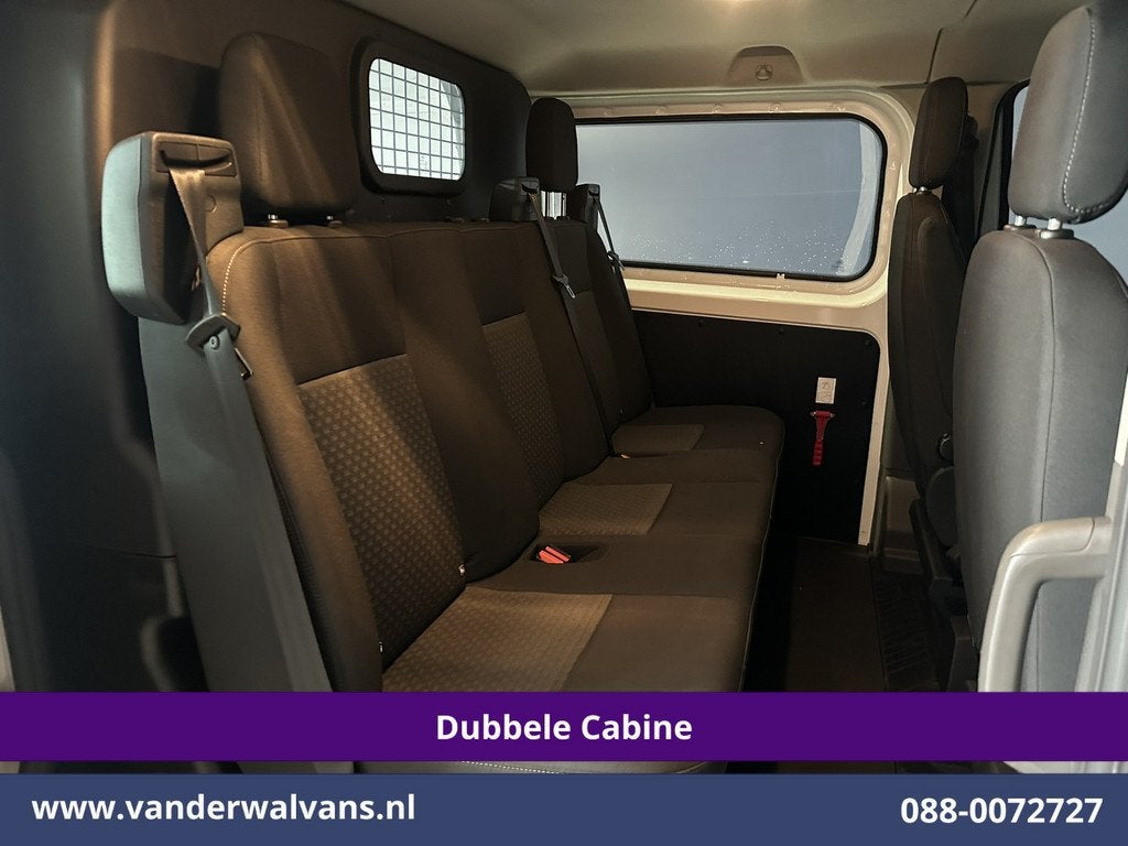 Ford Transit Custom 2.0 TDCI 131pk L2H1 Dubbele Cabine Euro6, Voorwielaandrijving, 4 cilinders, 2800 kg, Wit