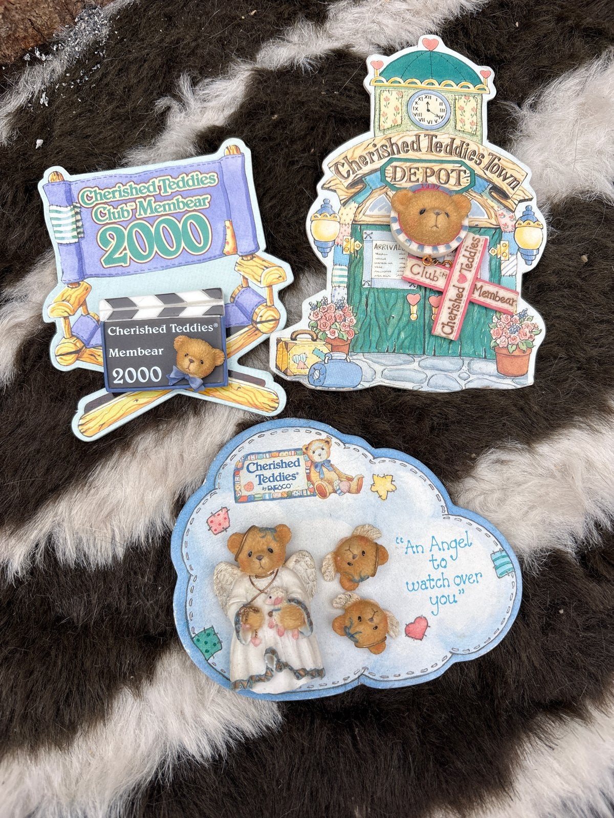 Set van 3 Cherished Teddies broches/spelden, Ophalen, Gebruikt, Overige typen, Cherished Teddies
