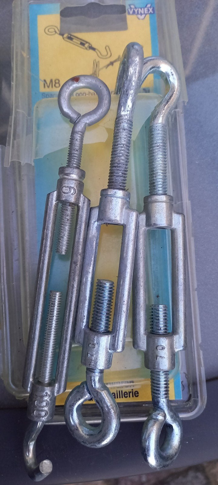 Spanners M8 Oog-Haak Verzinkt - Vynek, Ophalen, Nieuw, 100 tot 250 mm, Overige typen