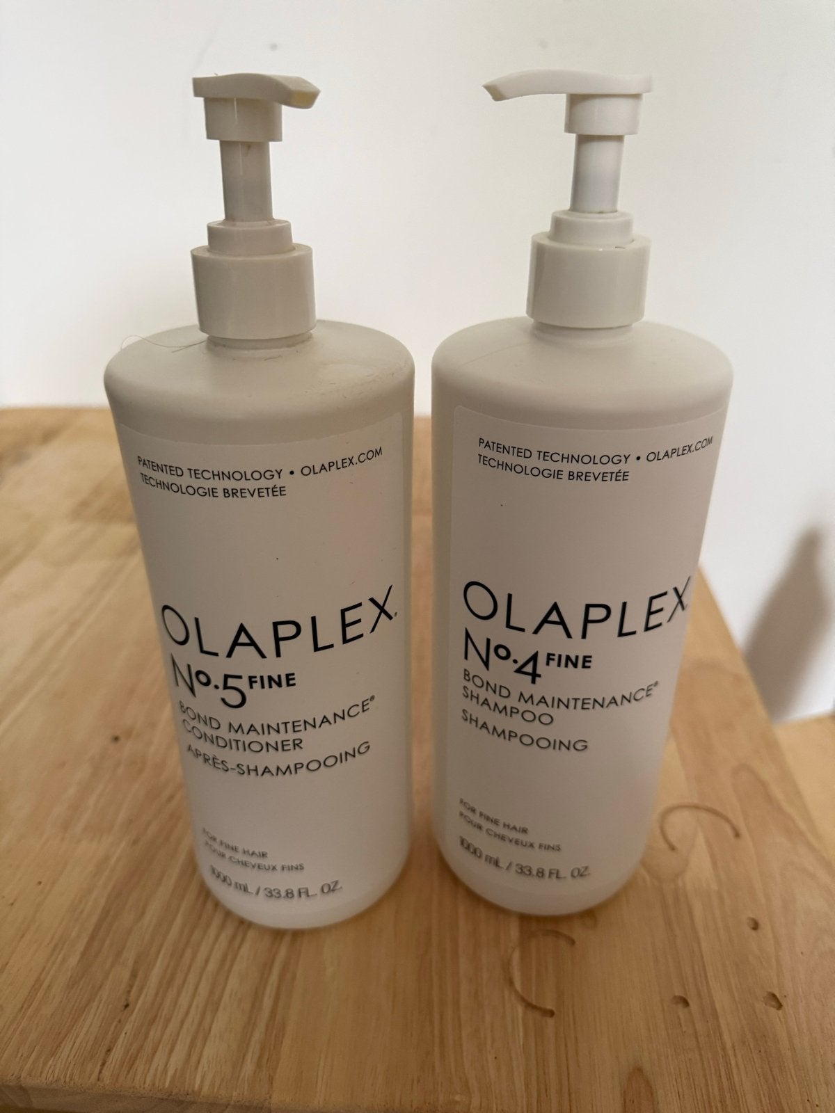 Olaplex No. 4 en No. 5 Fine Shampoo & Conditioner (1L), Ophalen, Zo goed als nieuw, Shampoo of Conditioner