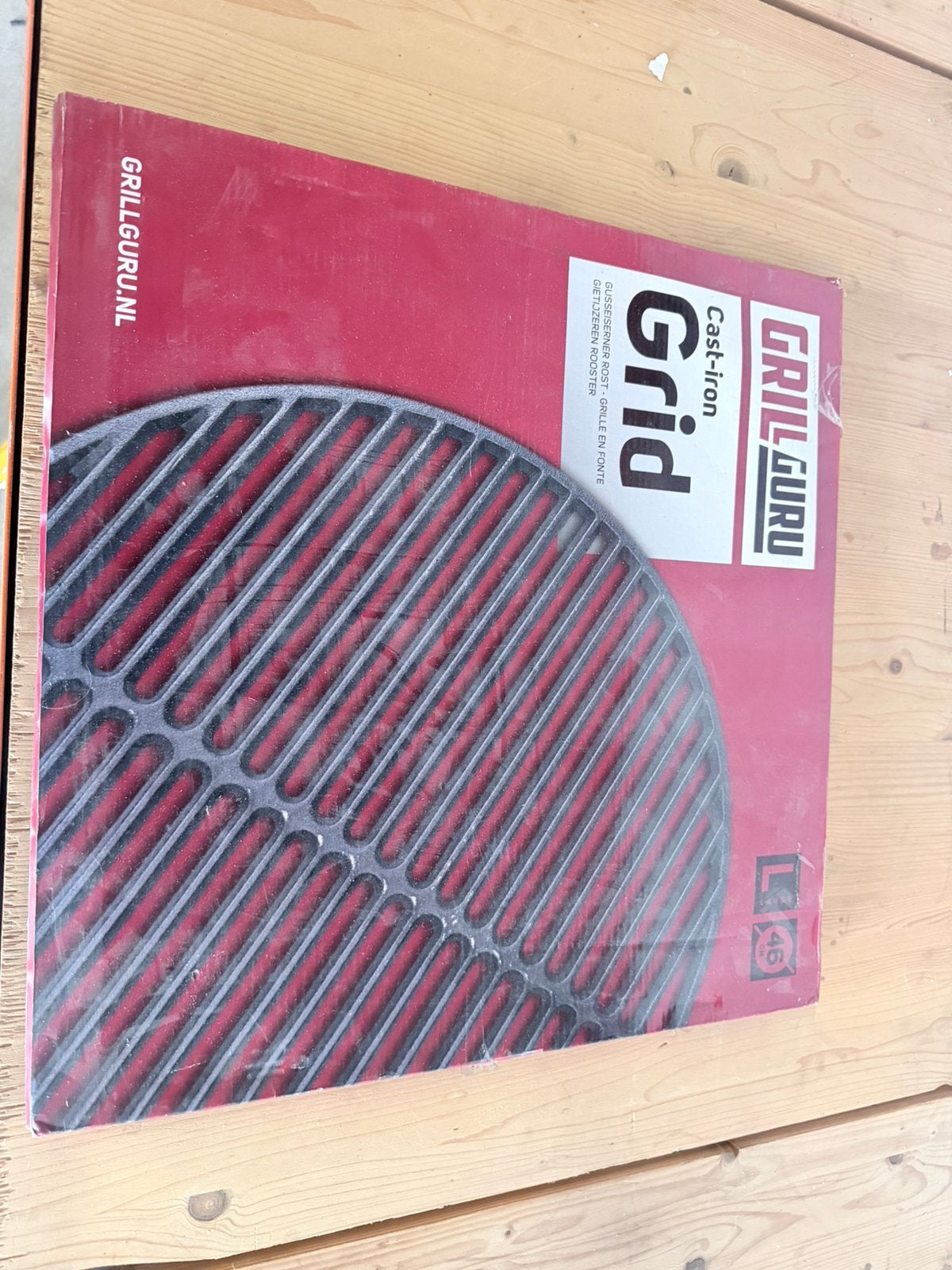 Grill Guru Cast Iron Grid Large 2x nieuw, Ophalen, Nieuw