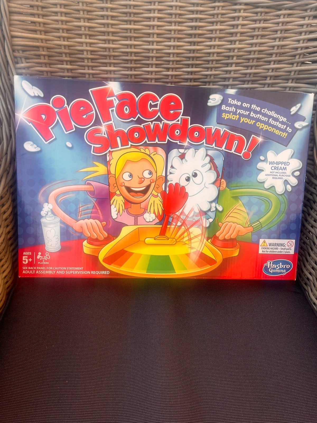Pie Face Showdown - Hasbro gezelschapsspel, Hobby en Vrije tijd, Een of twee spelers, Ophalen of Verzenden, Gebruikt
